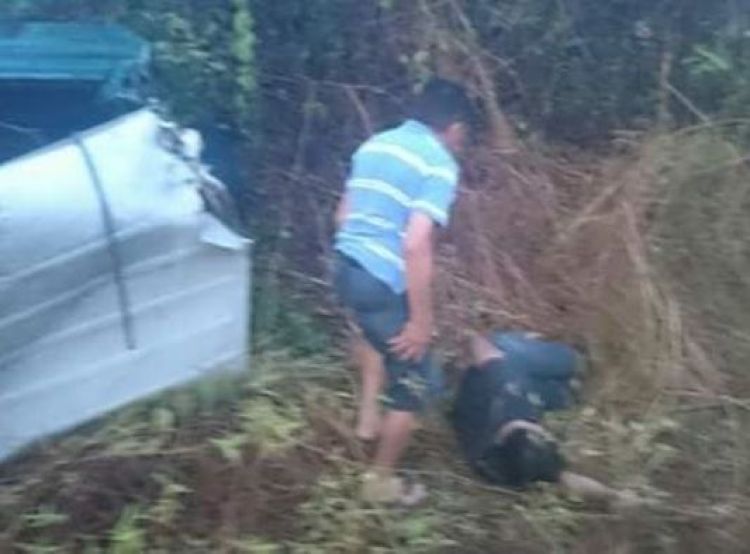 Agente da PRF disse que o rapaz sacou do carro e foi socorrido pela PRF e SAMU de Altos