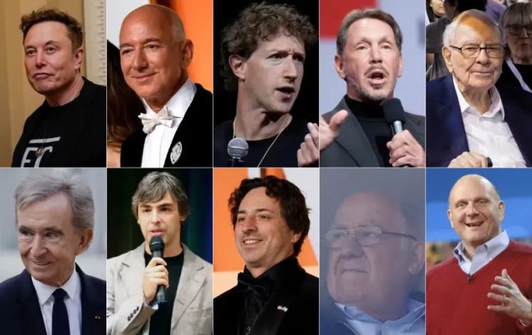 Bilionários em 2025 