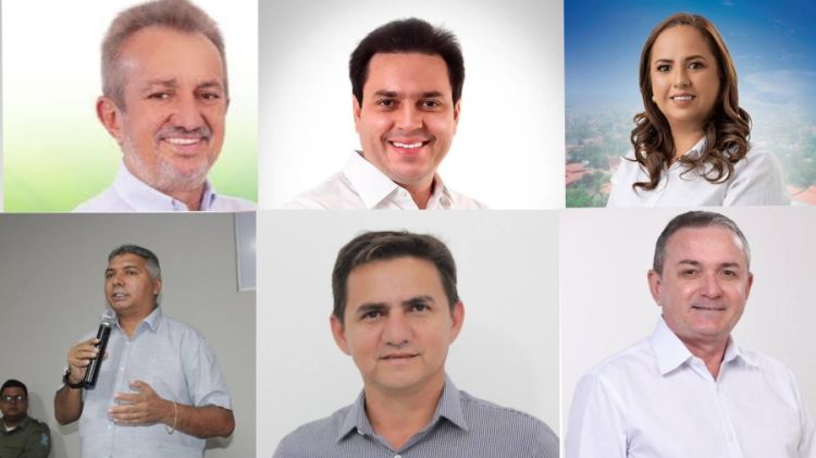 Prefeitos de Campo Maior, São Miguel do Tapuio, Cocal de Telha, Nossa Senhora de Nazaré, Jatobá e Sigefredo Pacheco 