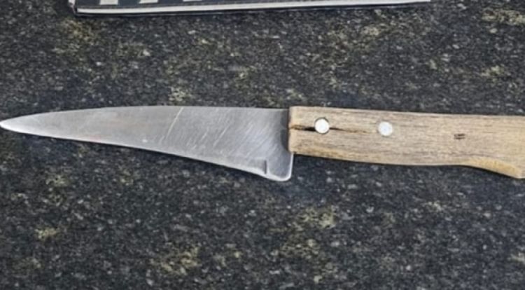 Faca usada - Foto: Divulgação/PM