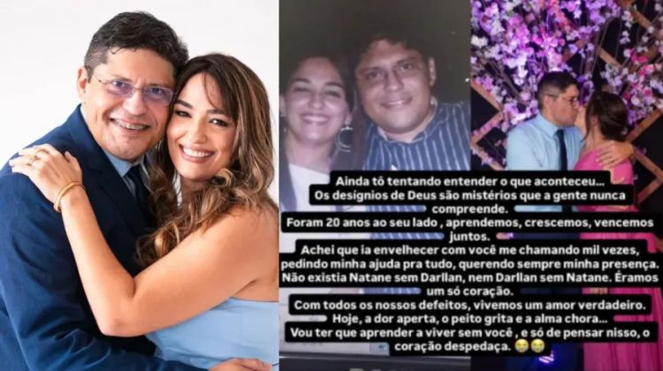 Viúva de vice-prefeito de Parnaíba faz homenagem ao marido nas redes sociais — Foto: Reprodução / Instagram
