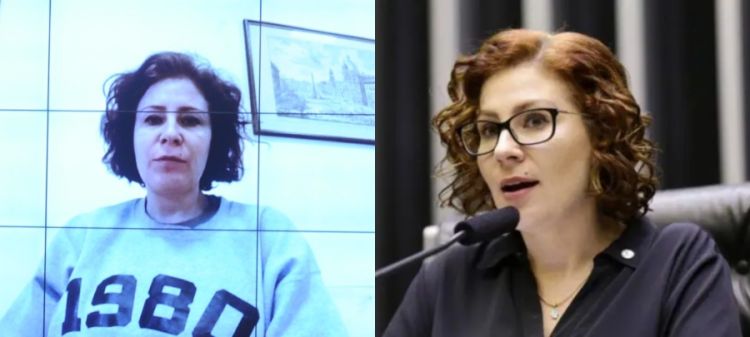 Carla Zambelli durante depoimento à CCJ da Câmara do Deputados em 24/09/2025 — Foto: Renato Araújo/Câmara dos Deputados