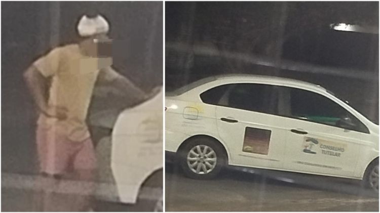 Vítima e veículo do Conselho Tutelar - Foto: Campo Maior em Foco