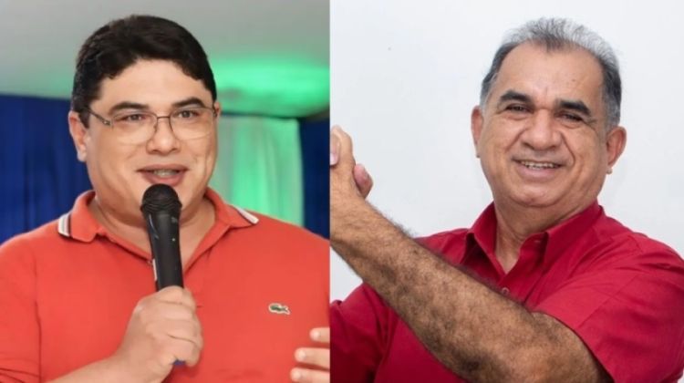 Maxwell da Marinã, prefeito de Altos; Milton Passos, prefeito de Pau D'Arco