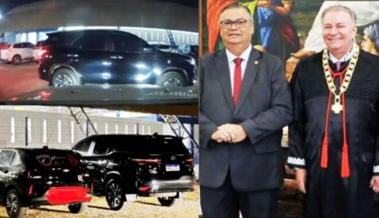 Flávio Dino e o presidente do TJMA, Froz Sobrinho