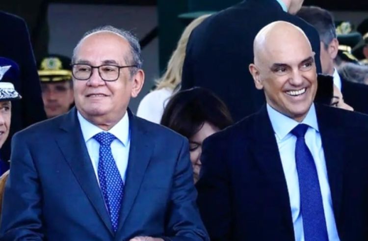 Gilmar e Alexandre, dois que votaram pelo fim da investigação. Foto: Rosinei Coutinho/ STF
