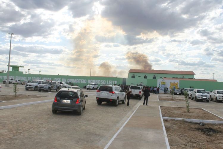 Vista externa da penitenciária de Campo Maior em imagem do dia da inauguração. Foto: Weslley Paz