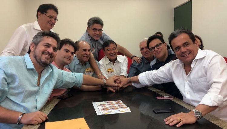 Encontro que selou o apoio de Themístocles e Wellington Dias