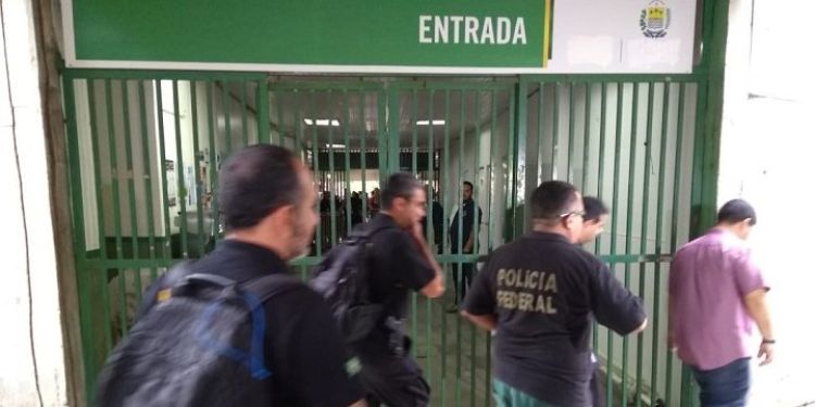 PF na SEDUC no dia da operação 
