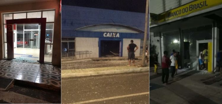 Bancos de Campo Maior explodidos já em 2019. Fonte: cidadeverde